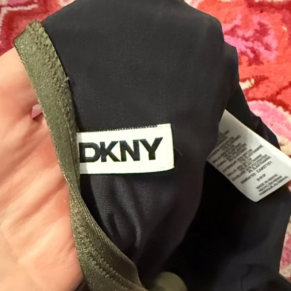 DKNY Olive Green One-Piece Swimsuit bathing suit - Picture 7 of 10